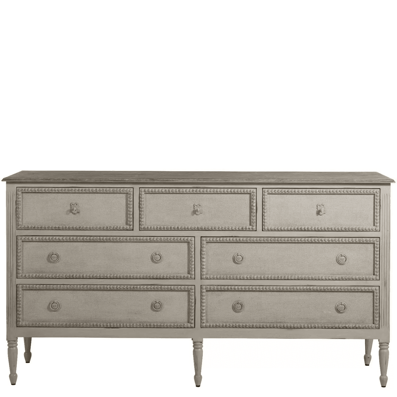 Gabby Caroline Chest Classic Antique White, Feather Gray