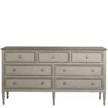 Gabby Caroline Chest Classic Antique White, Feather Gray
