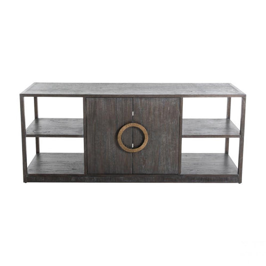 Gabby Chrei Media Console Cerused Ash, Stained Brass