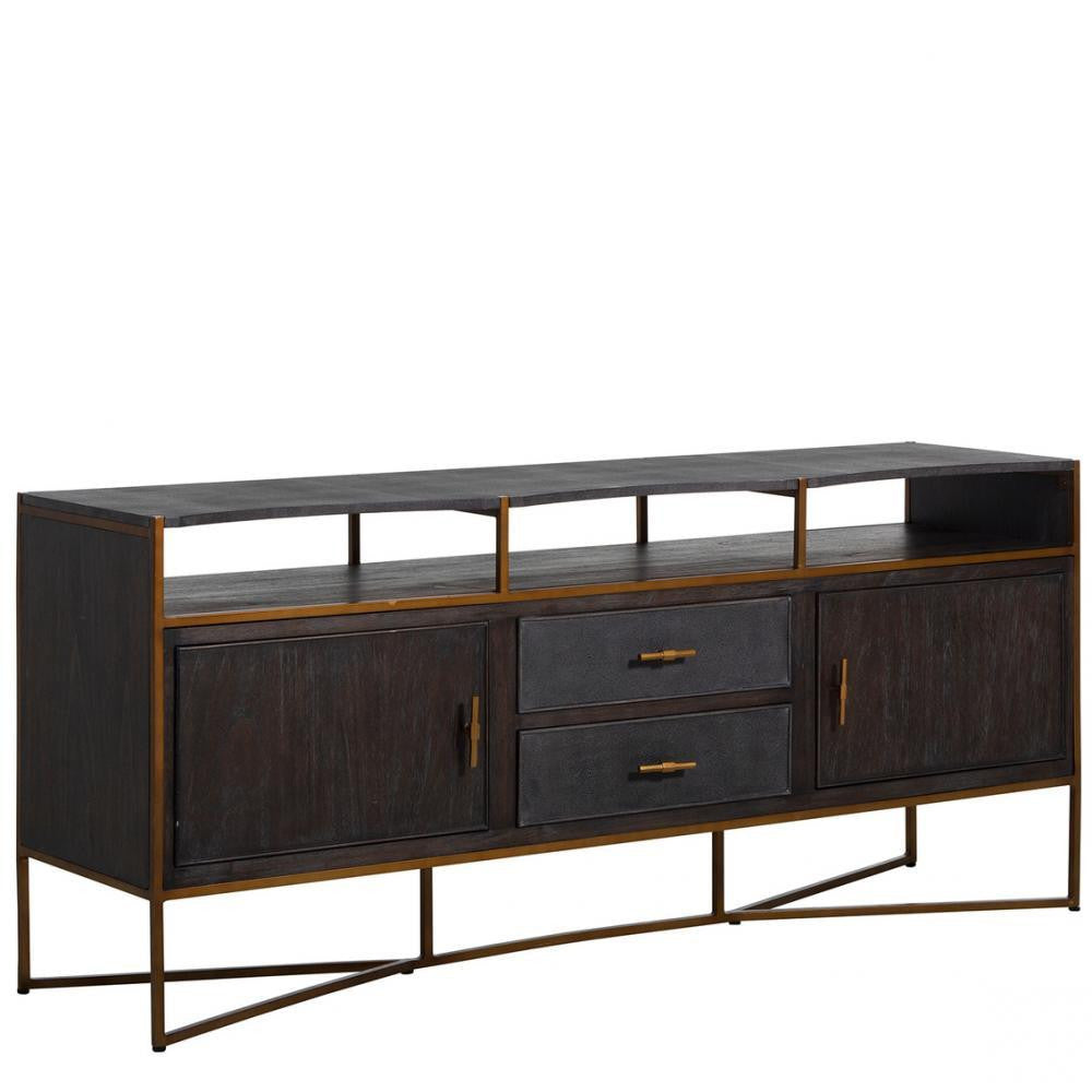 Gabby Jameson Media Cabinet Natural Black