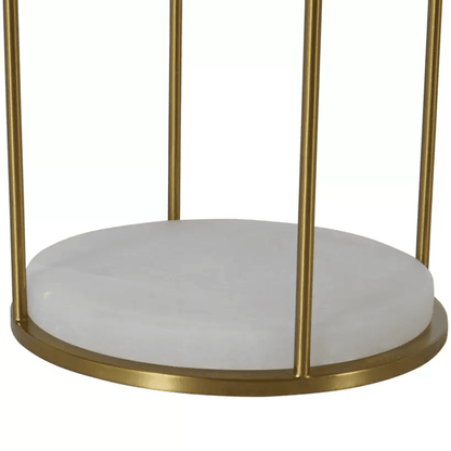 Gabby Joan Table Lamp, 1-Light, Brass, White Linen Shade, 38.5"H (SCH-169085 YUU6003R8A)