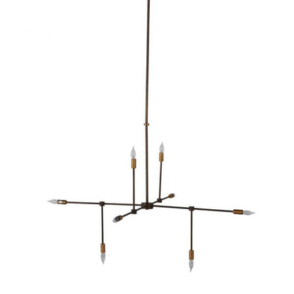 Gabby Lanier Chandelier Matte Bronze, Antique Brass