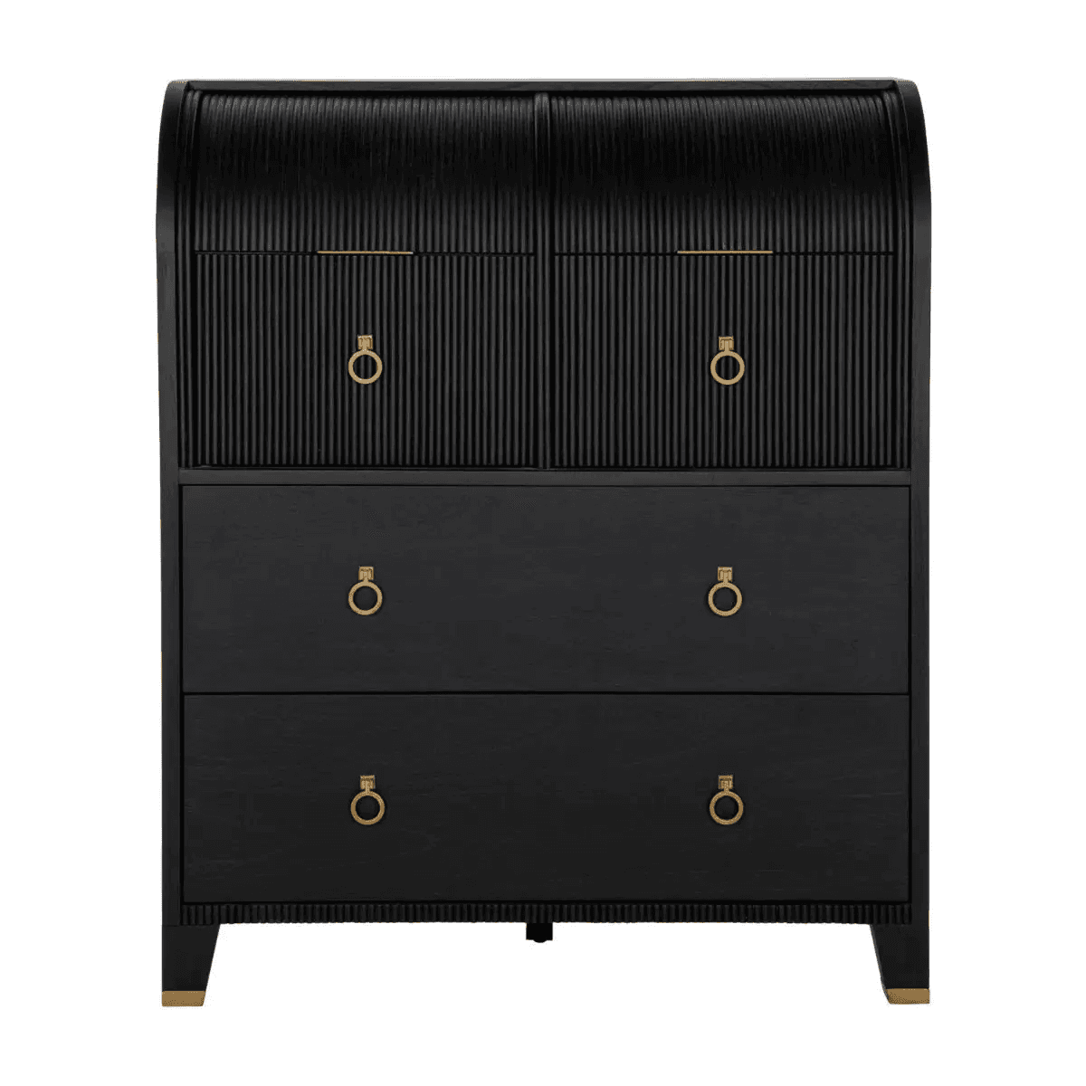 Gabby Maison Chest Brushed Black, Stained Gold