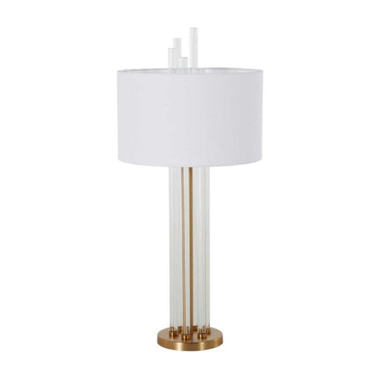 Gabby Merna Table Lamp Clear, Antique Brass