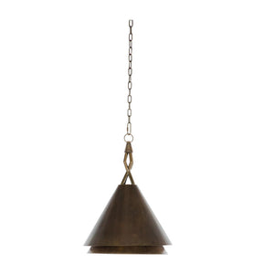 Gabby Mona Pendant Antique Light Brass