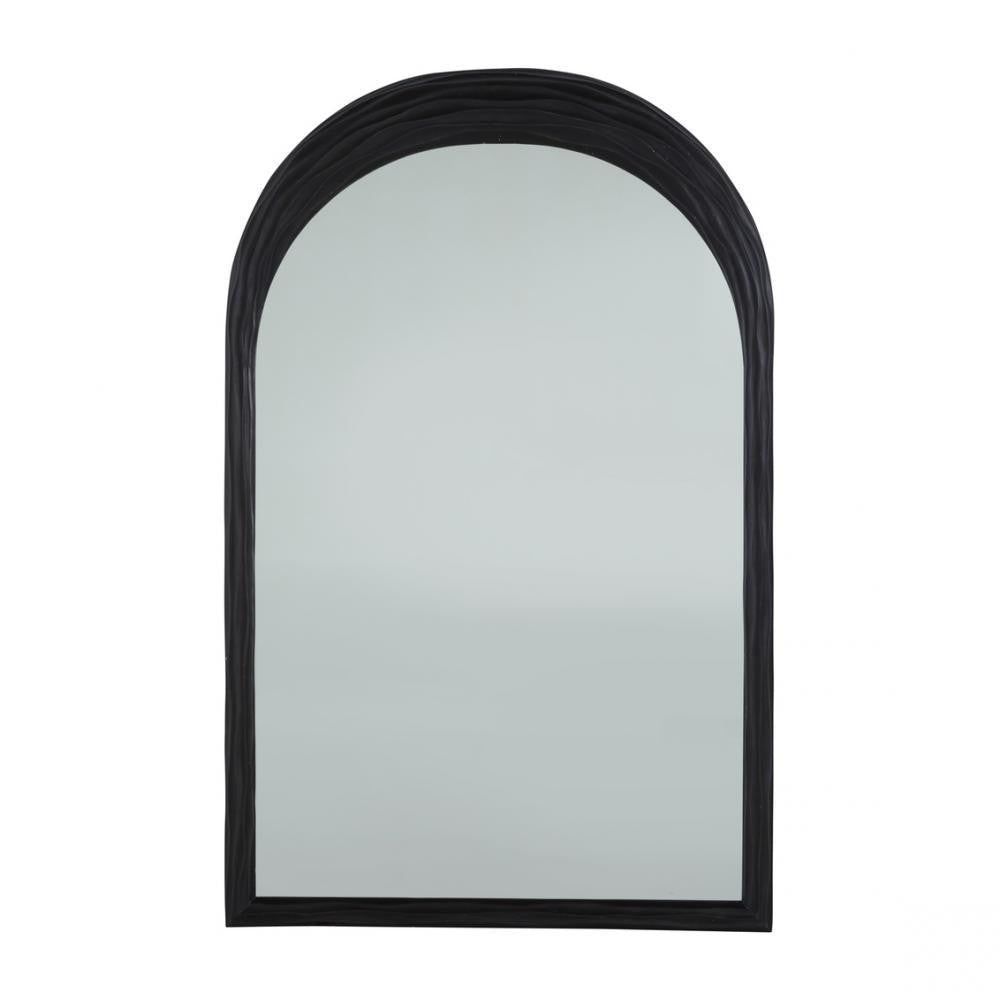 Gabby Swell Mirror Cerused Black