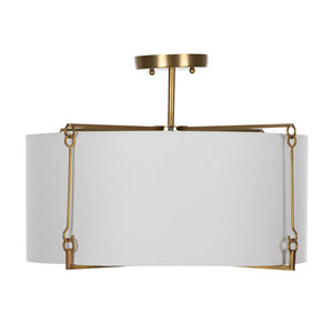 Gabby Theresa Semi-Flush Mount Brass