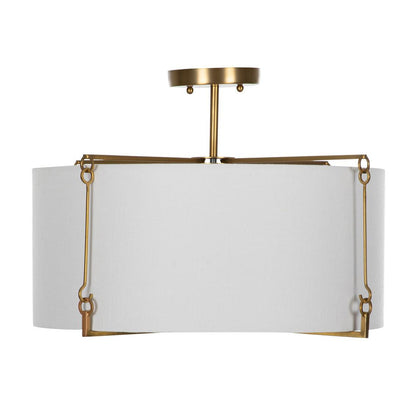 Gabby Theresa Semi-Flush Mount Brass