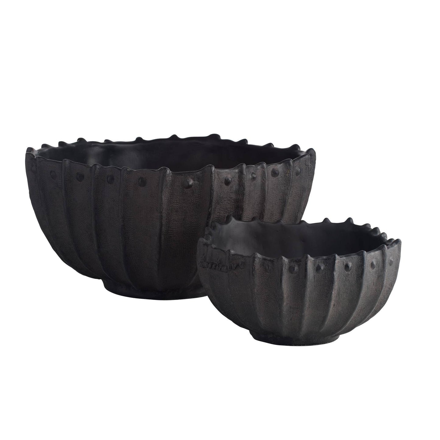 Arteriors Home Neushoorn Centerpieces, Set of 2 Ebony