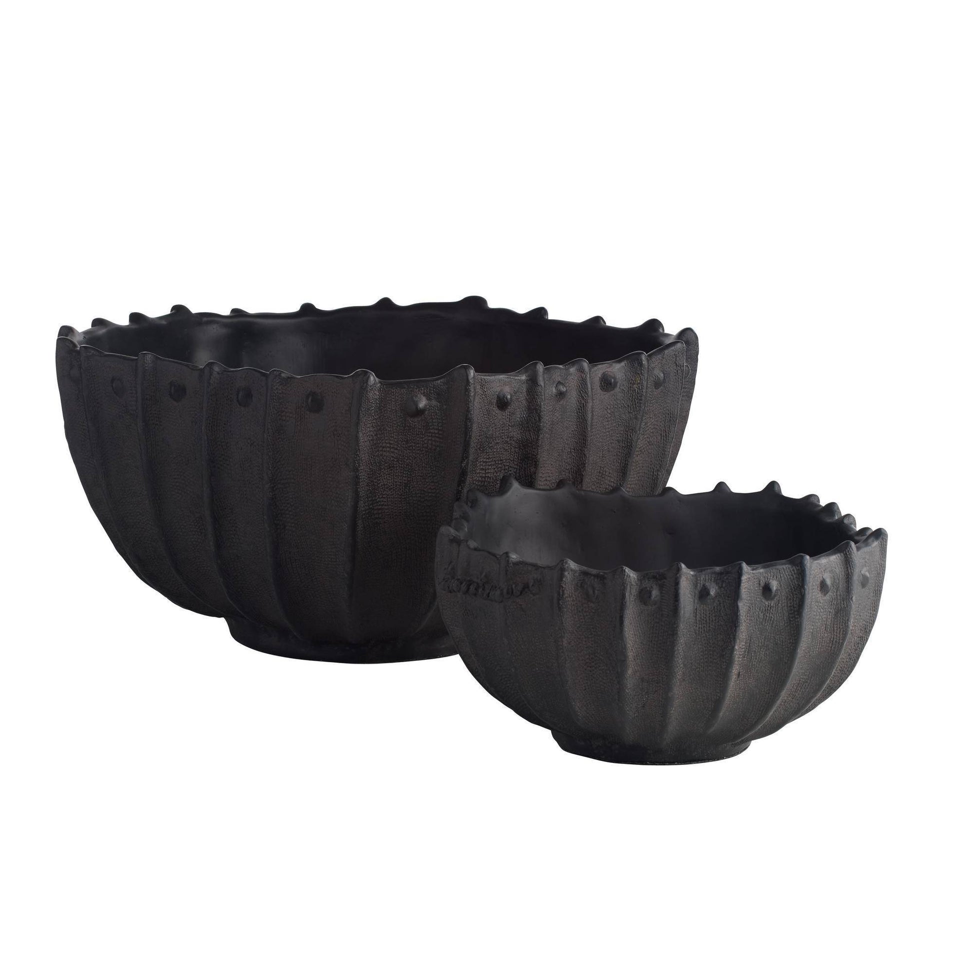 Arteriors Home Neushoorn Centerpieces, Set of 2 Ebony