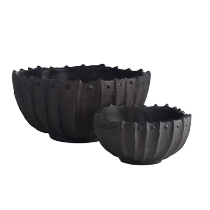 Arteriors Home Neushoorn Centerpieces, Set of 2 Ebony