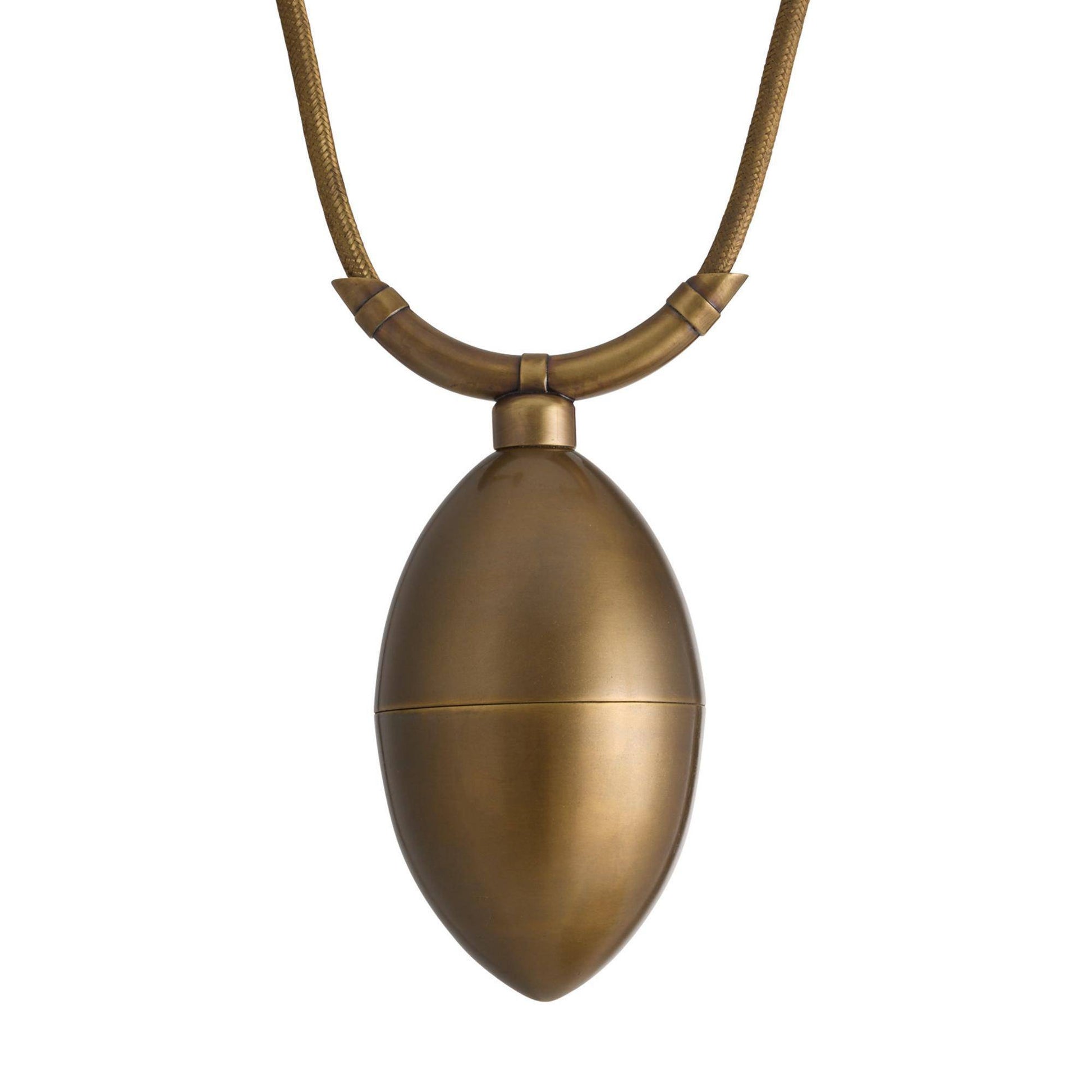 Arteriors Home Egg Drop Pendant Antique Brass