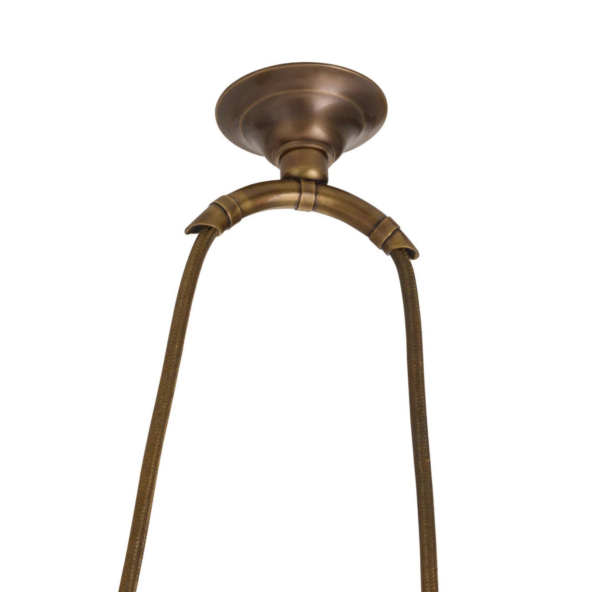 Arteriors Home Egg Drop Pendant Antique Brass