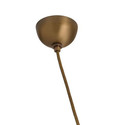 Arteriors Home Egg Drop Pendant Antique Brass
