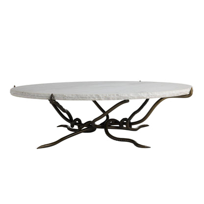 Arteriors Home Muscadine Coffee Table White Marble