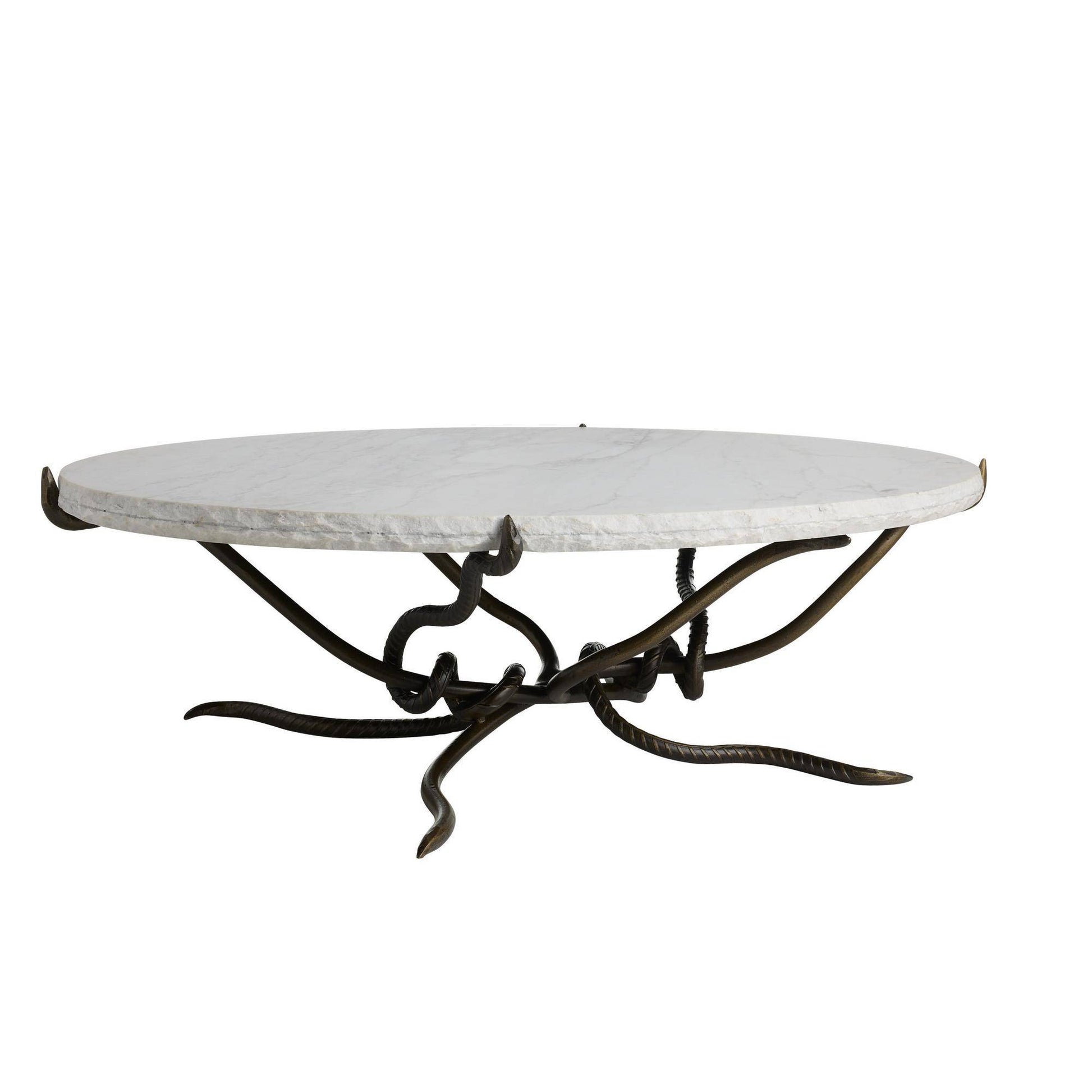 Arteriors Home Muscadine Coffee Table White Marble
