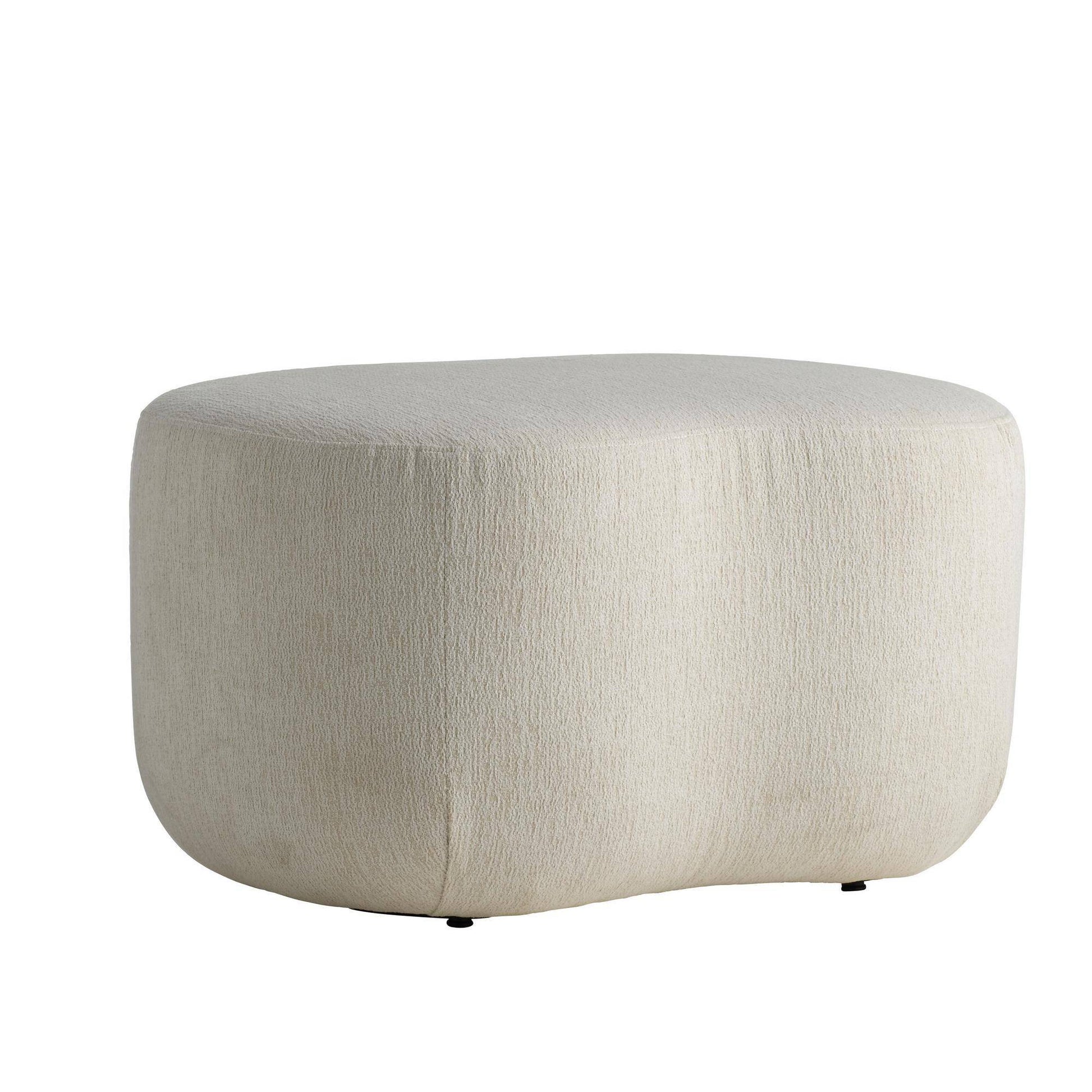 Arteriors Home Boulder Ottoman Sand