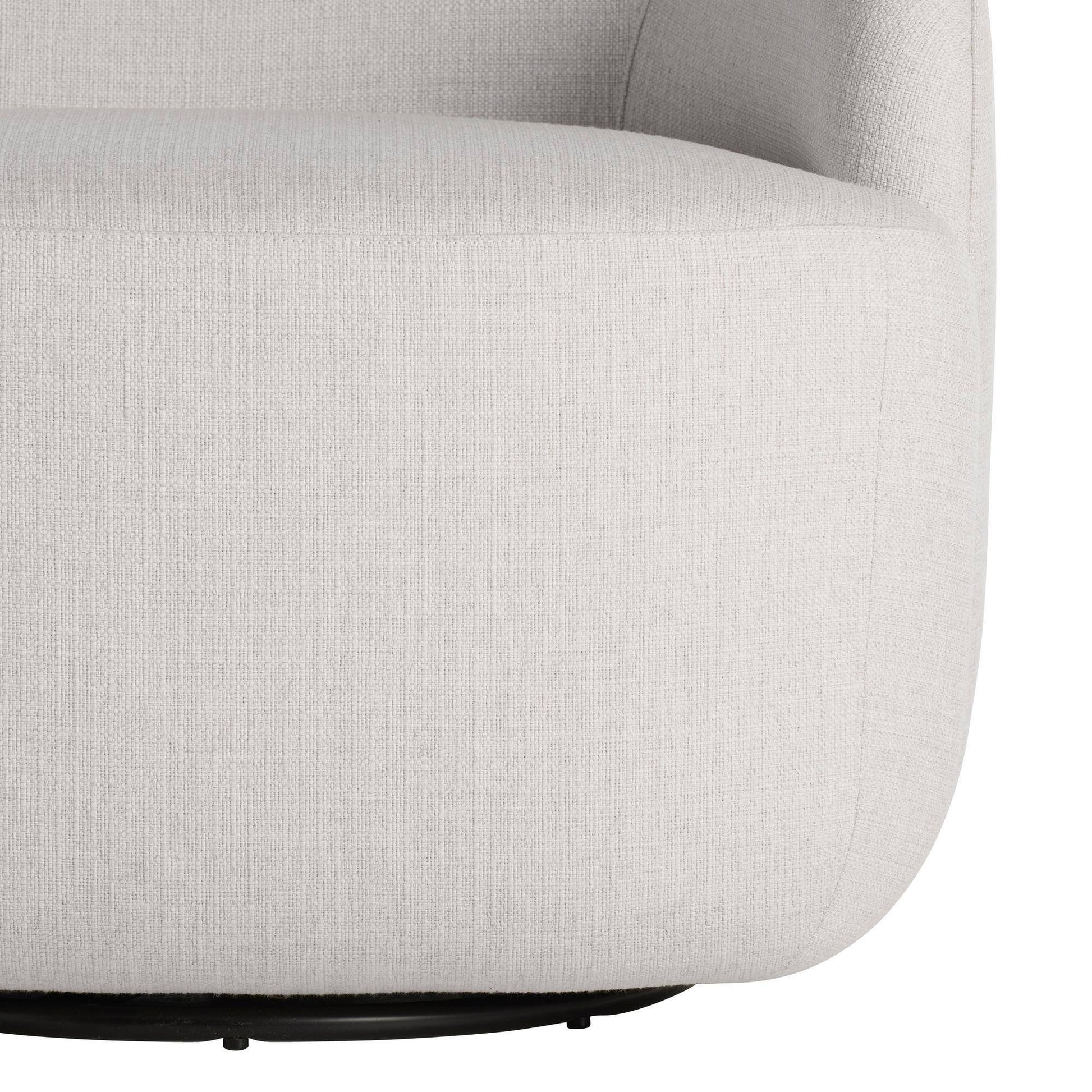 Arteriors Home Boulder Swivel Lounge Chair, Right Sand