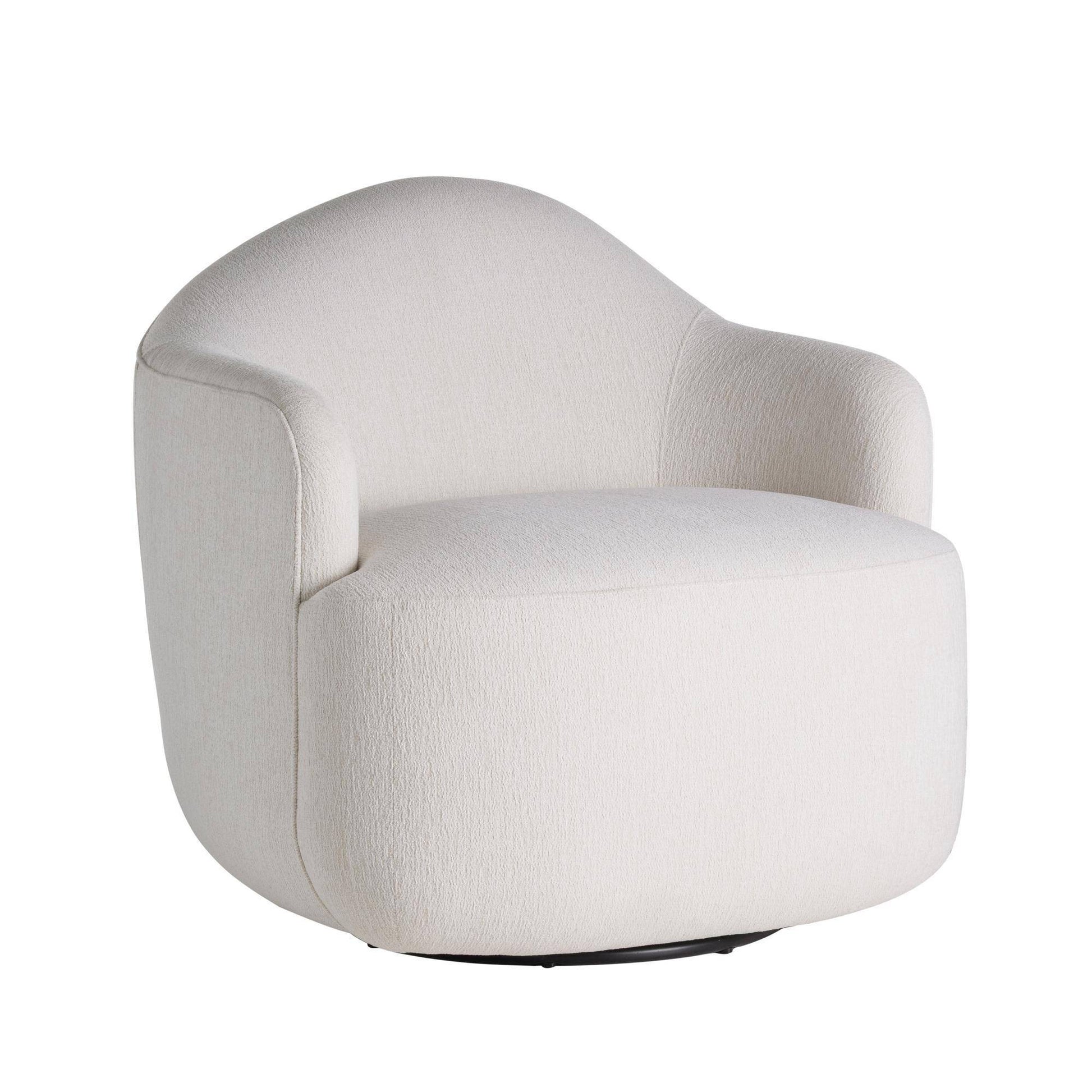 Arteriors Home Boulder Swivel Lounge Chair, Right Sand