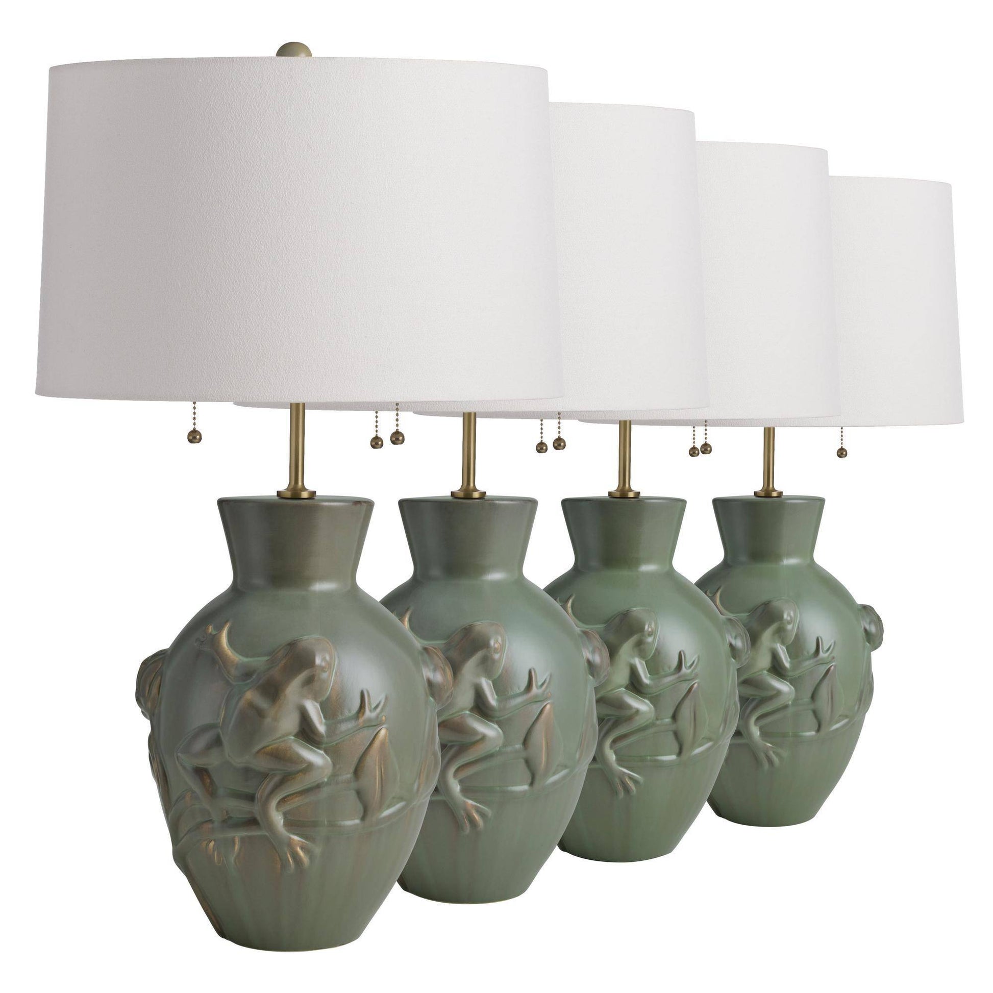 Arteriors Home Grenouille Table Lamp Dark Moss