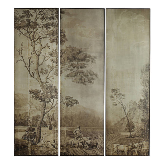Arteriors Home Pastorale Wall Plaques, Set of 3 Bronze