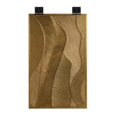 Arteriors Home Drift Wall Plaque Antique Brass