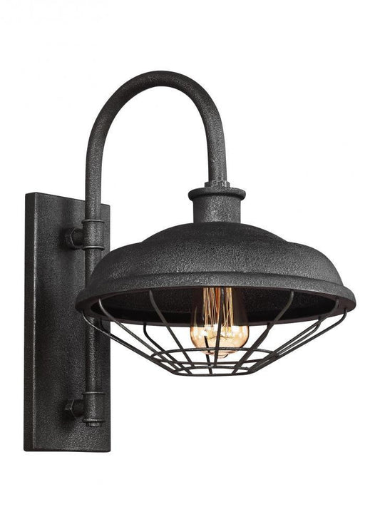 Generation Lighting Lennex Rectangular Plate Lantern Slate Grey Metal