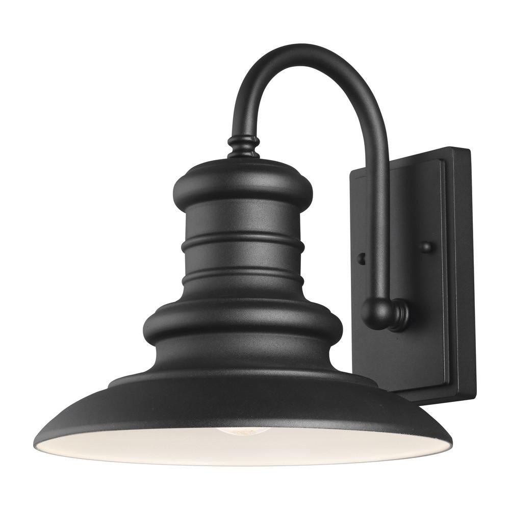 Generation Lighting Redding Station Medium Lantern Textured Black