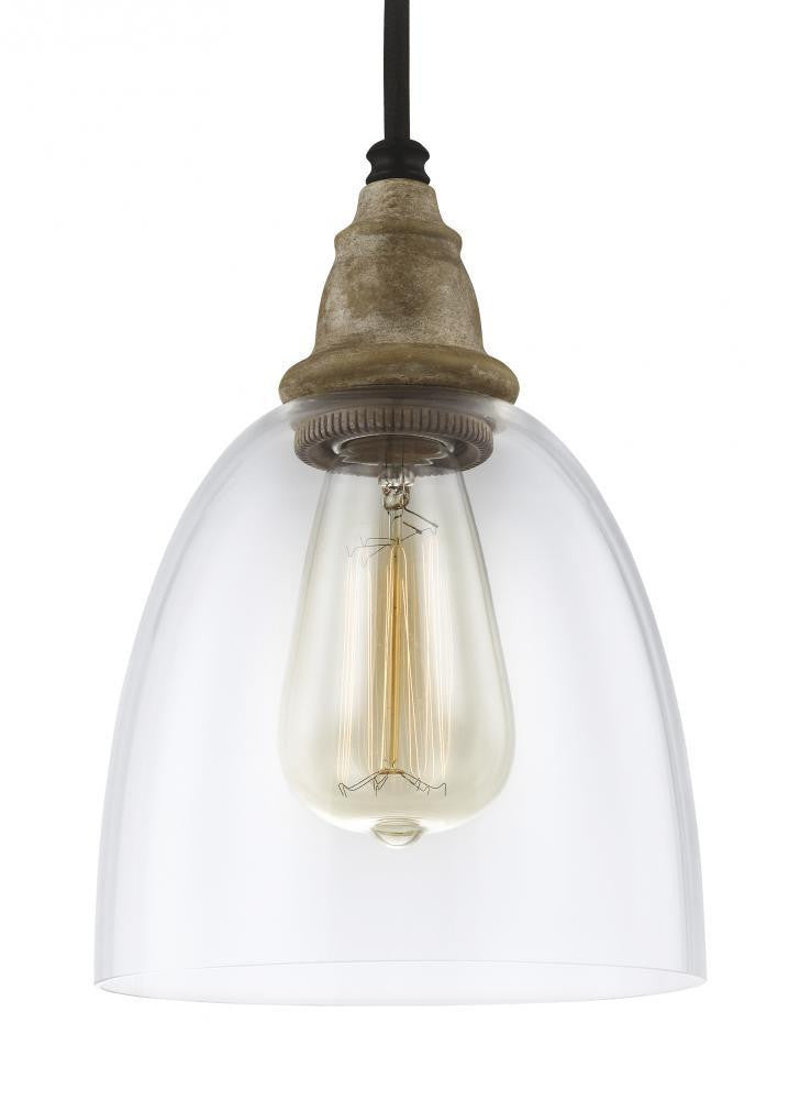Generation Lighting Matrimonio Mini-Pendant Driftwood / Dark Weathered Zinc