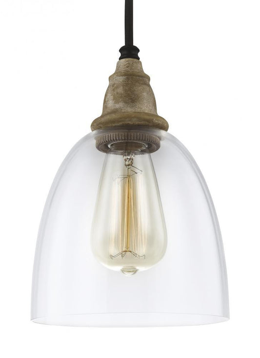 Generation Lighting Matrimonio Mini-Pendant Driftwood / Dark Weathered Zinc