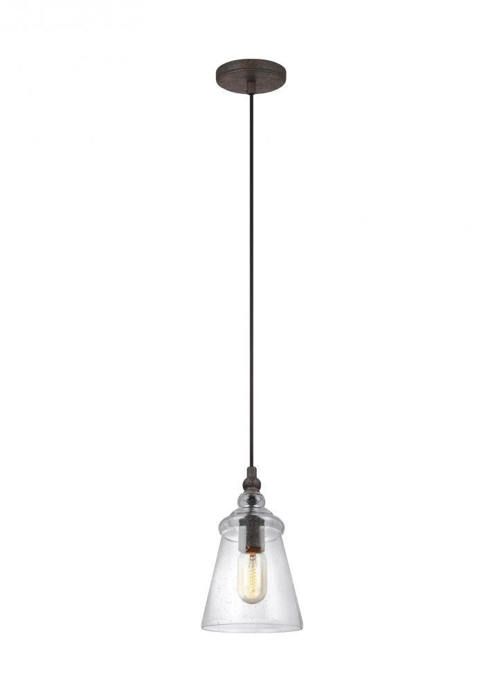 Generation Lighting Loras Mini Pendant Dark Weathered Iron