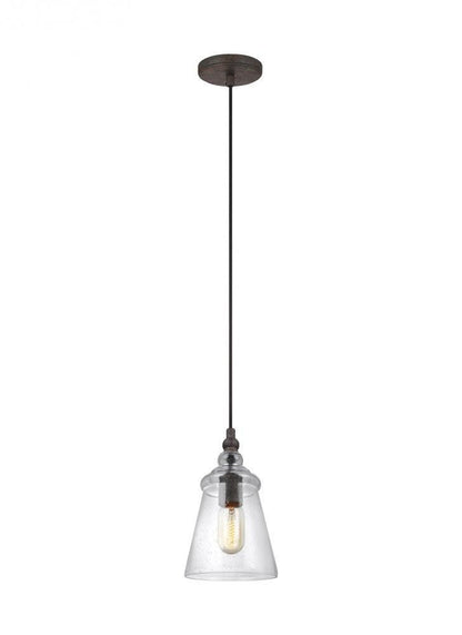 Generation Lighting Loras Mini Pendant Dark Weathered Iron