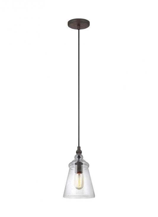 Generation Lighting Loras Mini Pendant Dark Weathered Iron