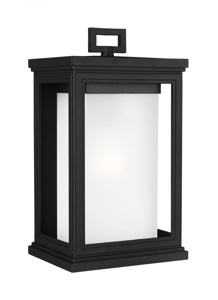 Generation Lighting Roscoe Medium Lantern Textured Black