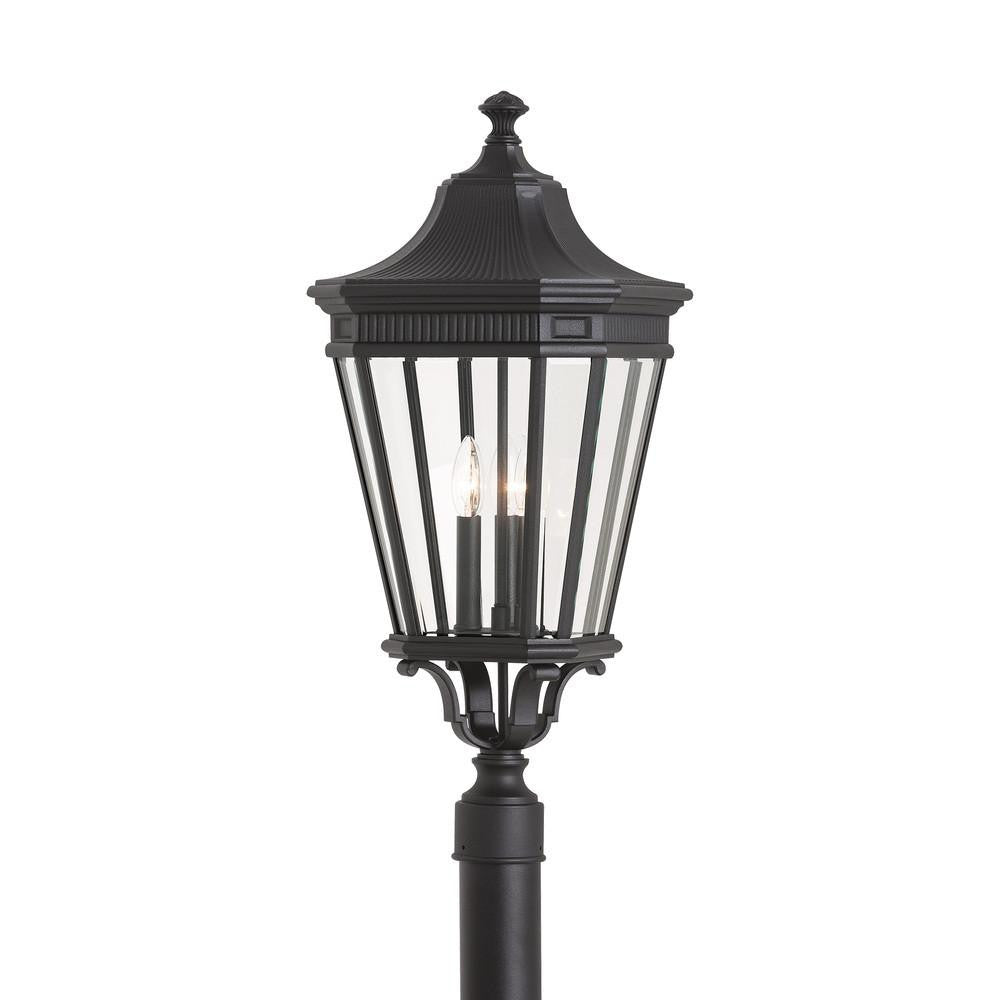 Generation Lighting Cotswold Lane Large Post Lantern Black