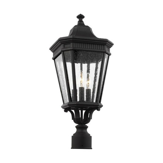 Generation Lighting Cotswold Lane Small Post Lantern Black