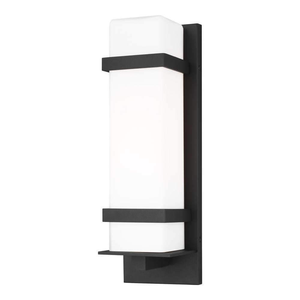 Generation Lighting Alban Medium One Light Outdoor Wall Lantern Black