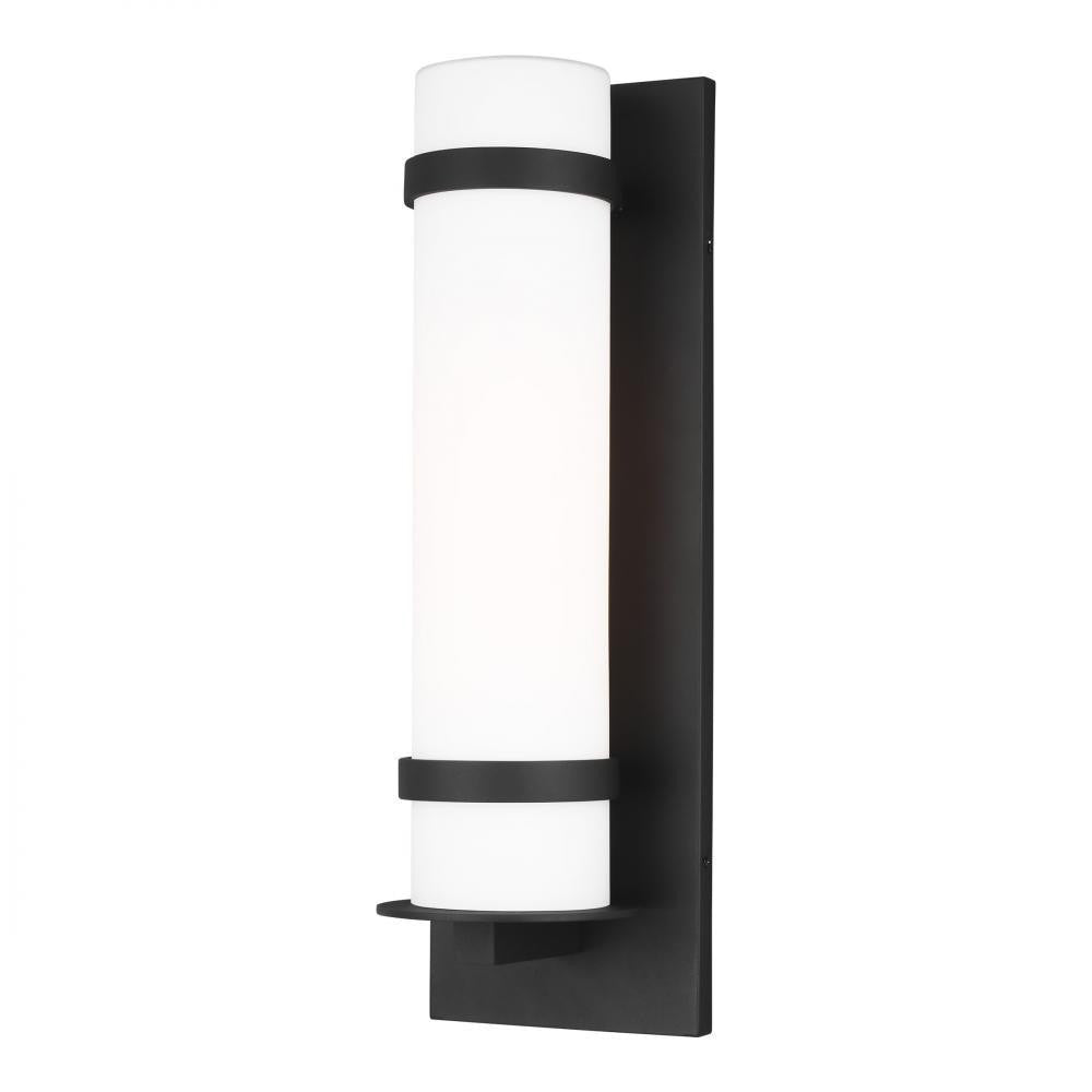 Generation Lighting Alban Large One Light Outdoor Wall Lantern Black