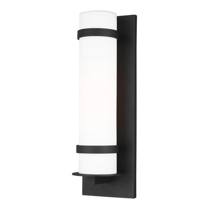 Generation Lighting Alban Large One Light Outdoor Wall Lantern Black