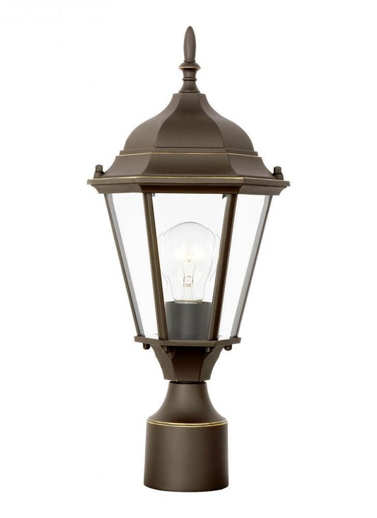 Generation Lighting Bakersville One Light Outdoor Post Lantern Antique Bronze