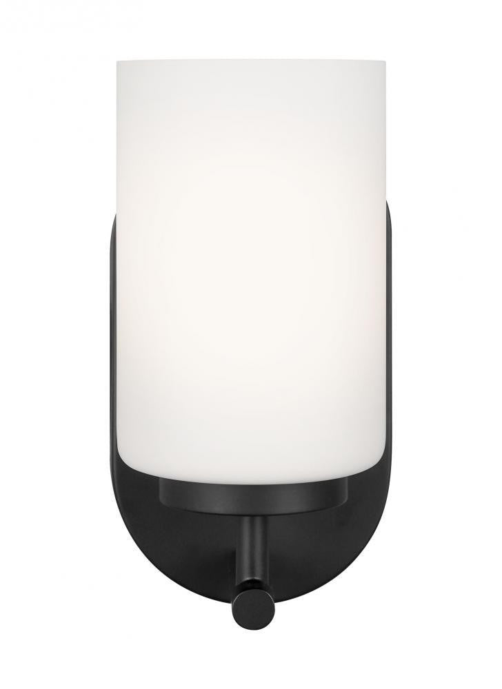 Generation Lighting Oslo One Light Wall / Bath Sconce Midnight Black