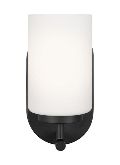 Generation Lighting Oslo One Light Wall / Bath Sconce Midnight Black