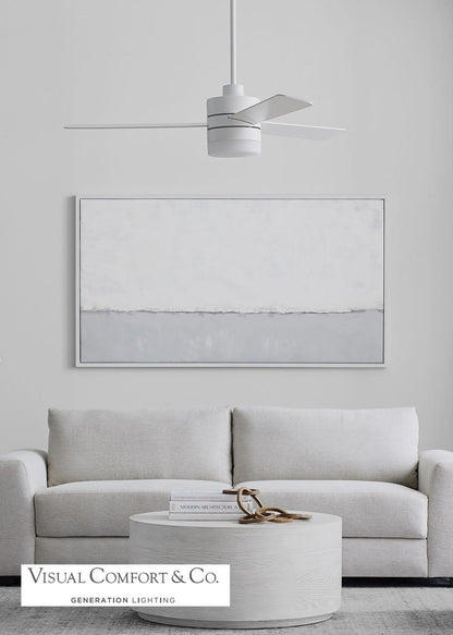 Generation Lighting Era 52" LED Ceiling Fan - Matte White Housing with Matte White Blades
