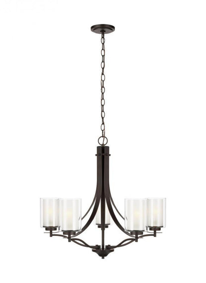 Generation Lighting Elmwood Park Five Light Chandelier Bronze