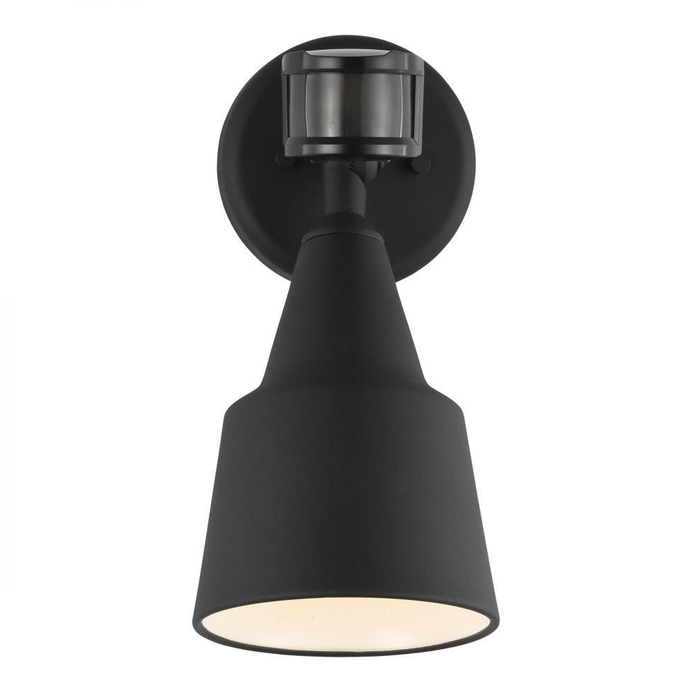 Generation Lighting One Light Flood with Photo and Motion Sensor Black