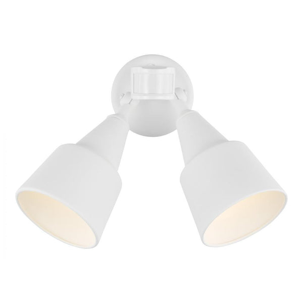 Generation Lighting Two Light Flood with Photo and Motion Sensor White
