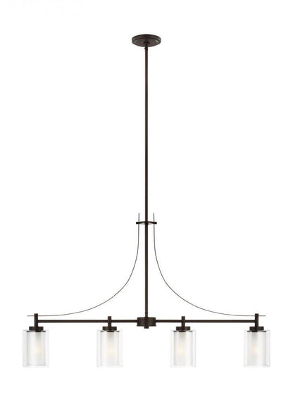 Generation Lighting Elmwood Park Four Light Island Pendant Bronze