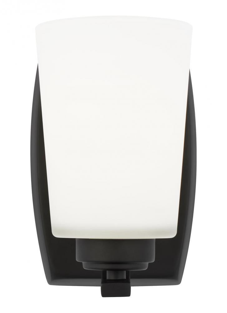 Generation Lighting Franport One Light Wall / Bath Sconce Midnight Black
