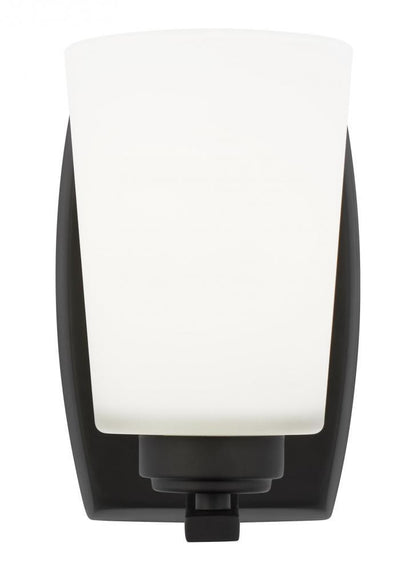 Generation Lighting Franport One Light Wall / Bath Sconce Midnight Black