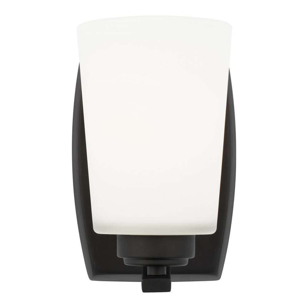 Generation Lighting Franport One Light Wall / Bath Sconce Midnight Black